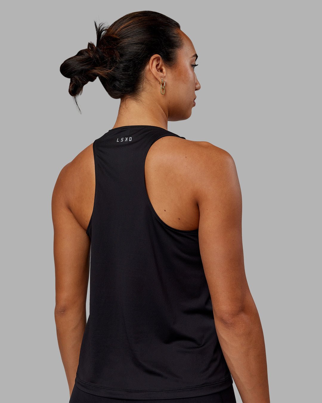 Womens Pace Running Tank - Black | LSKD