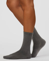 Move Crew Socks 3 Pack 2.0 - Dark Storm-Cocoa Powder-White