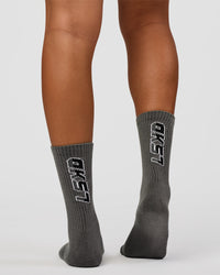 Move Crew Socks 3 Pack 2.0 - Dark Storm-Cocoa Powder-White