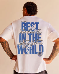 LSKD x Mr.MrSiva ZeroCrease Oversized Tee - White