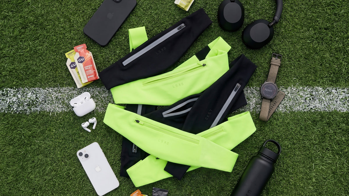 Our Pace Run Belt is designed to contour seamlessly to the body using a new smooth curved shape; giving our community a sleek, bounce-free way to carry everyday essentials—like a phone and keys—without sacrificing comfort or running performance.