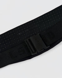 Woman wearing Pace Run Belt - Black-Reflective | Thumbnail Index: 7