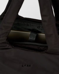 Puffer Tote Bag - Black