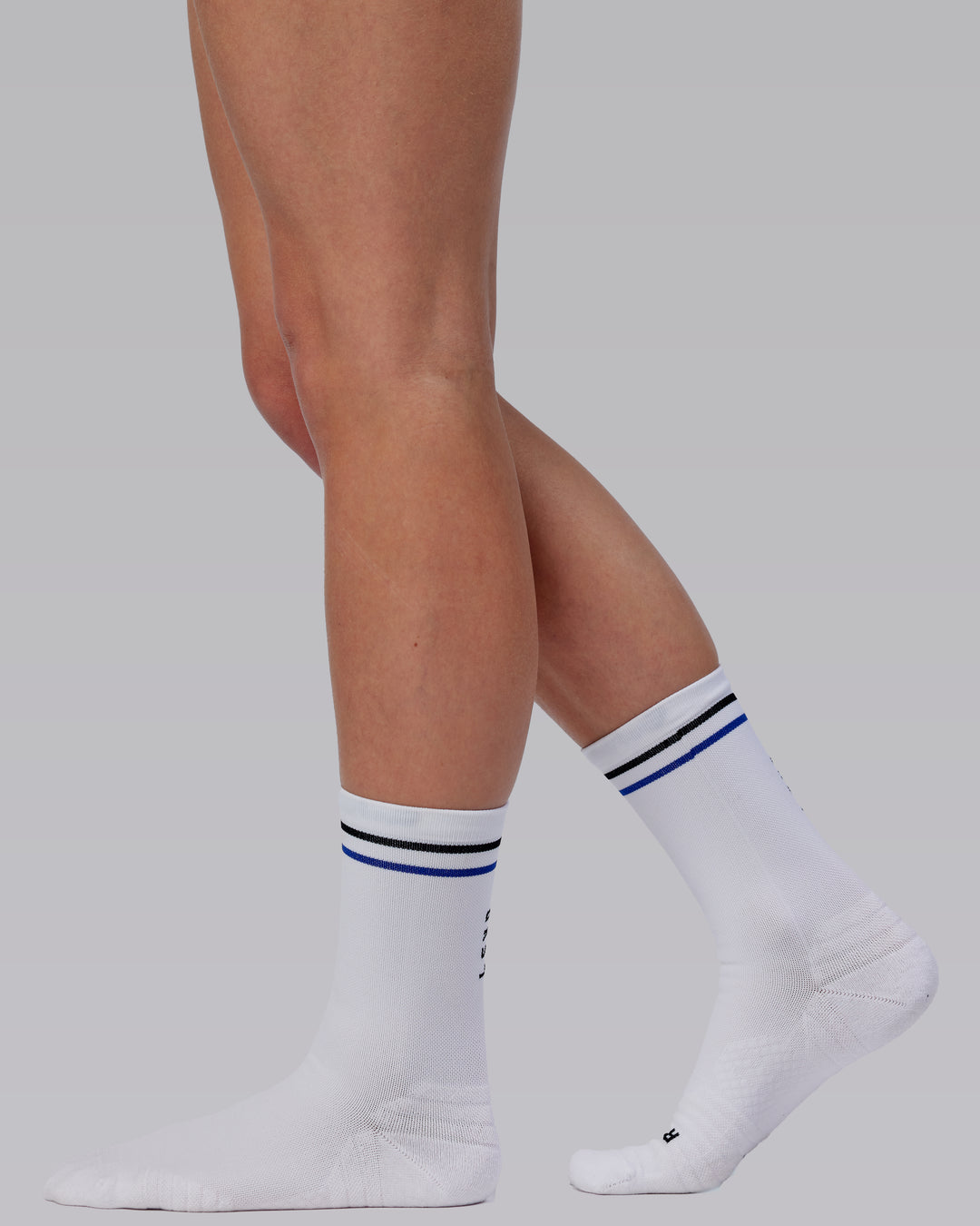 Pursuit Fast Performance Crew Sock - White-Black-Blue
