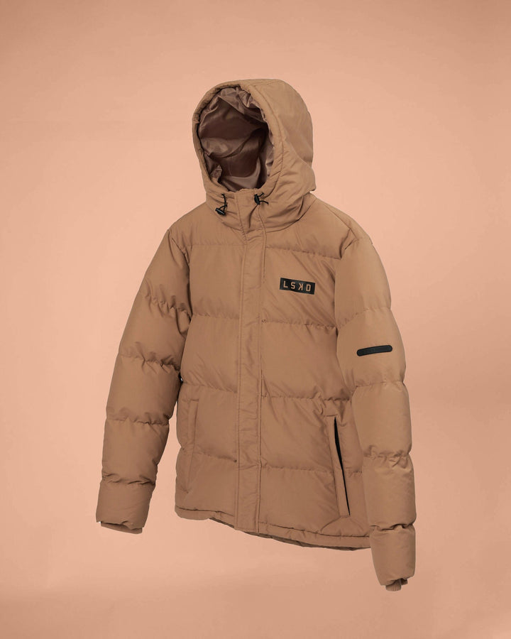 Unisex Roasted Puffer Jacket Oversize 23 - Raw Umber