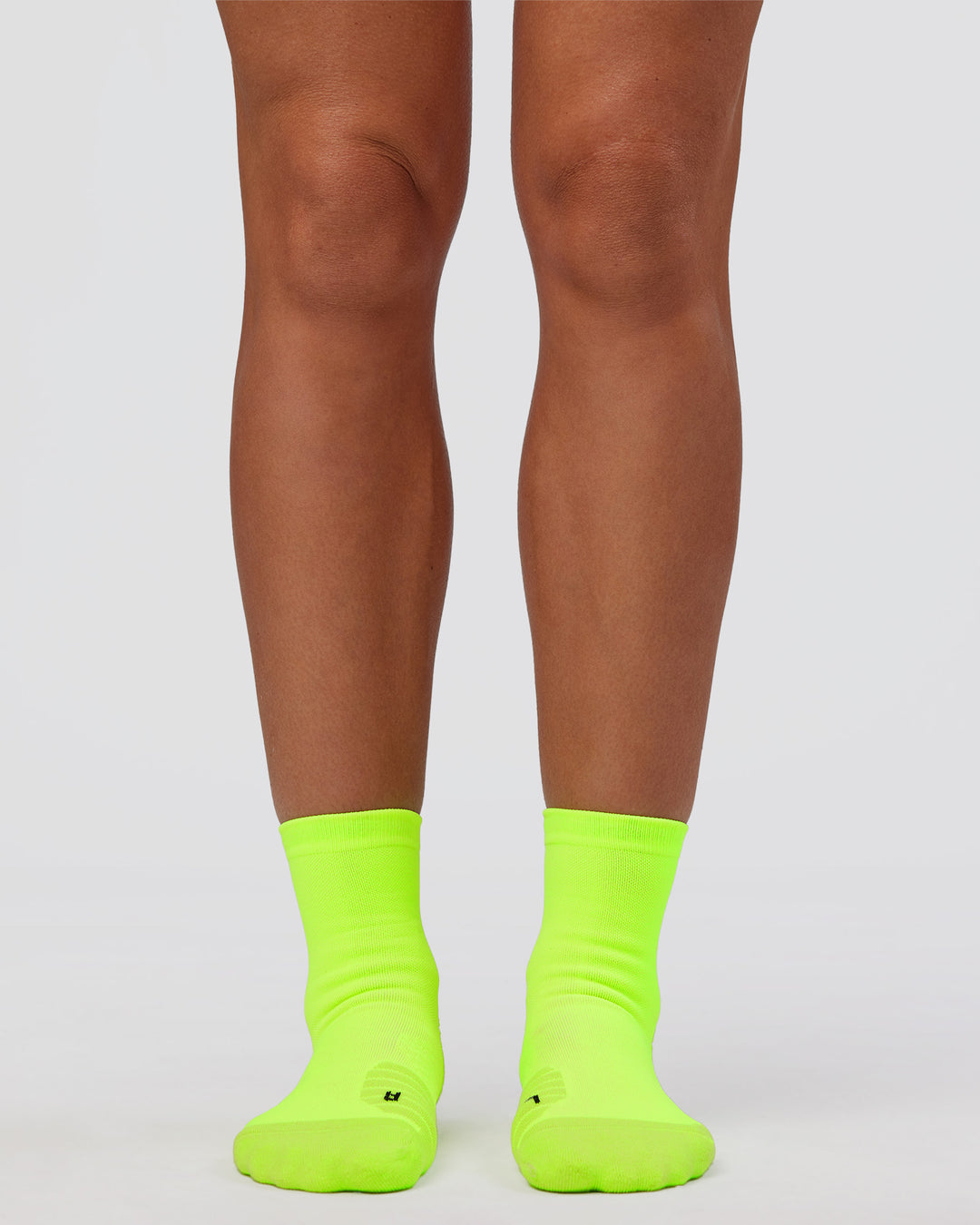 Run Club Performance Quarter Socks - Lime Glo