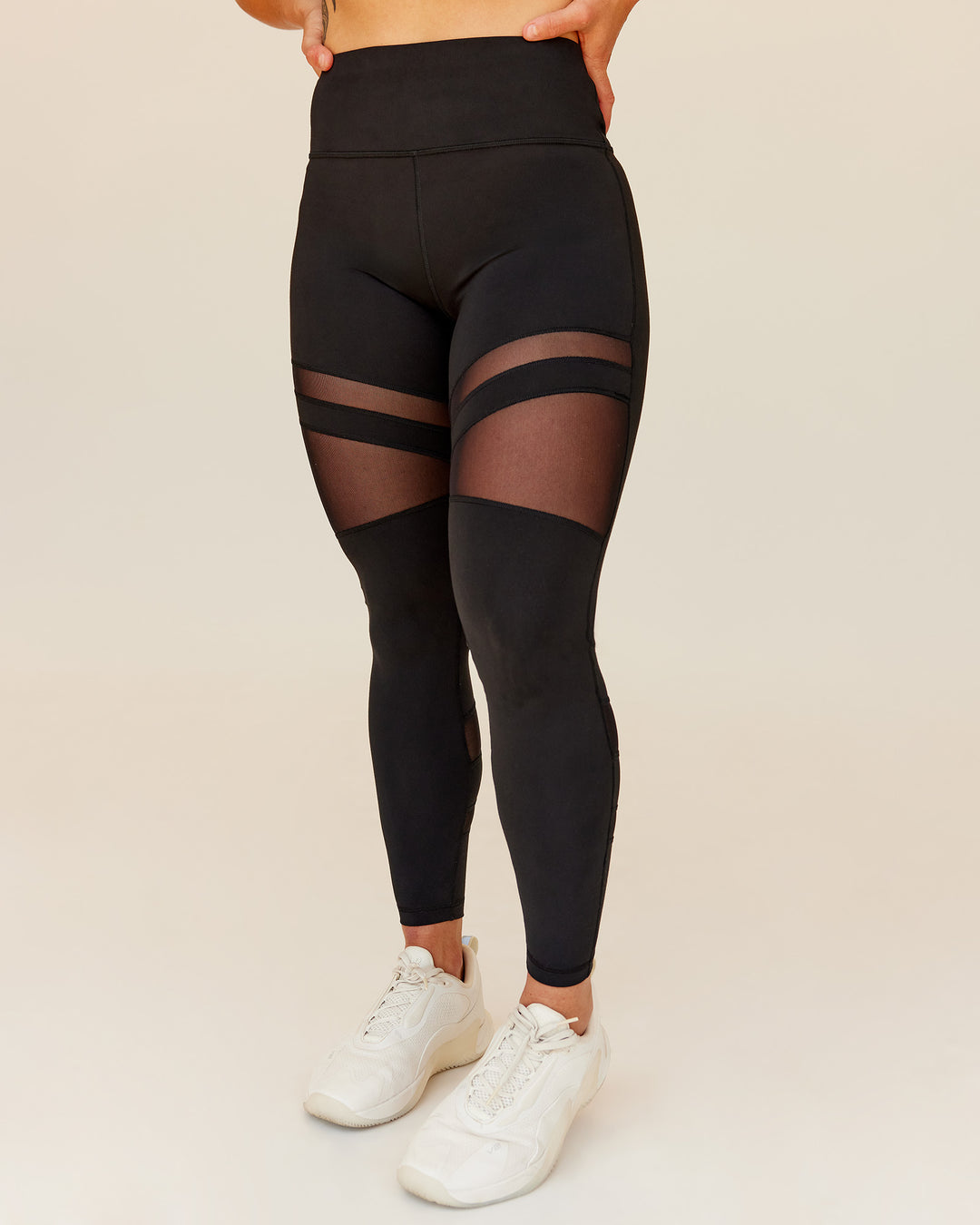 Woman wearing Be Bold Ultra High-Rise Full Length Legging - Black | Model:Tenaya | Size:S