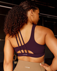 Woman wearing Galvanise Sports Bra 2.0 - Cherry Lacquer | Model:Tarnie | Size:S
