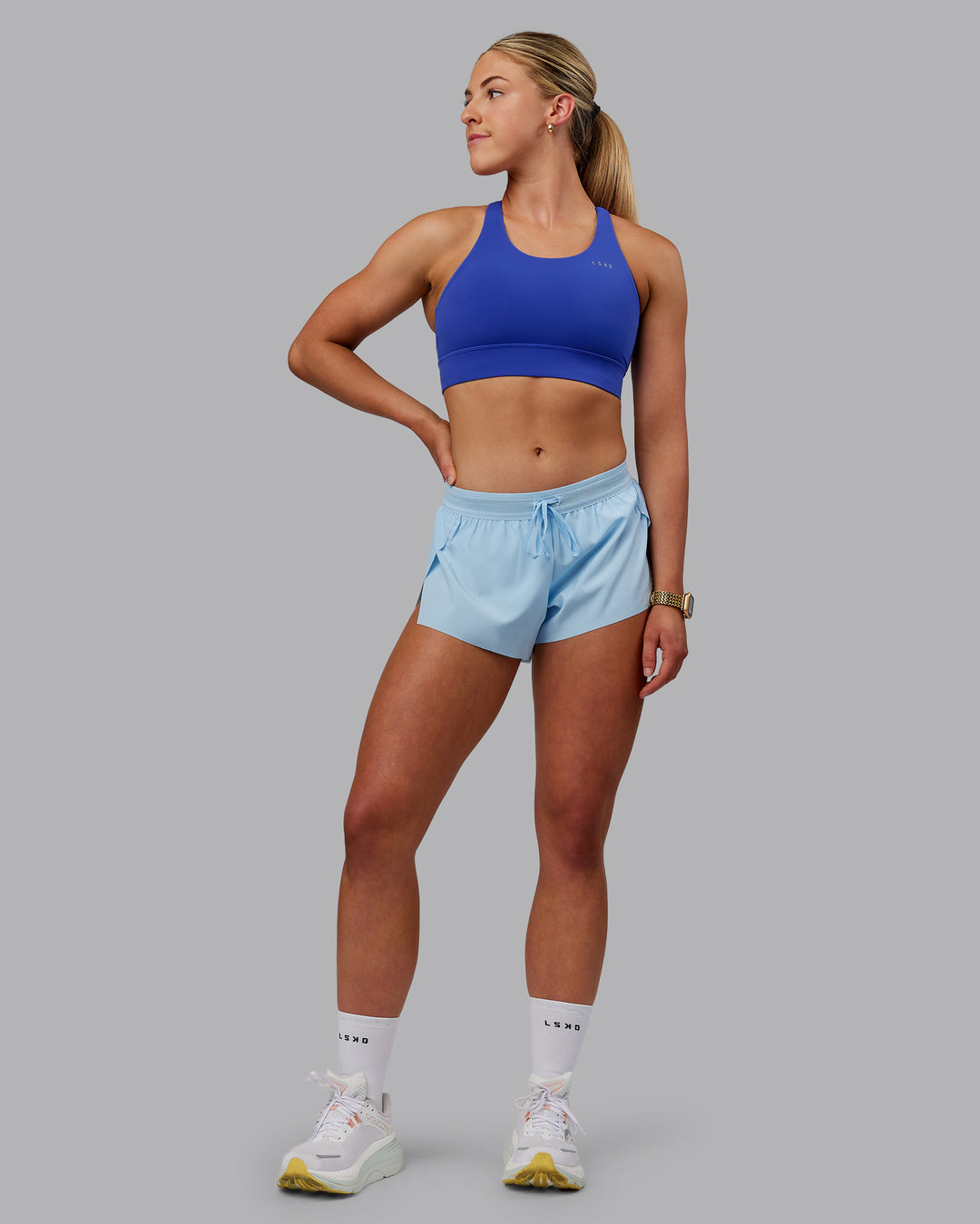 Accelerate 3" Run Shorts Glacial Blue LSKD1