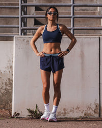 Accelerate 3" Mid-Rise Running Short - Future Navy-Baltic Sea