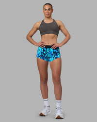 Woman wearing Accelerate 3" Running Short - Luminous | Model:Sophie | Size:S