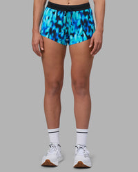 Woman wearing Accelerate 3" Running Short - Luminous | Model:Sophie | Size:S