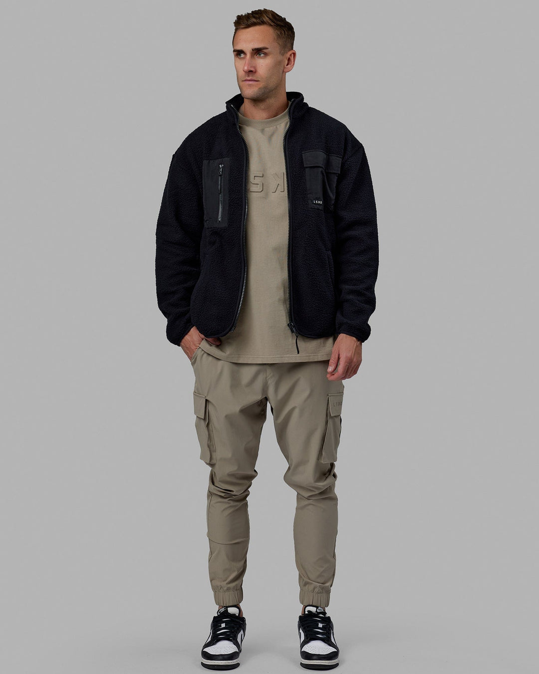 Man wearing Alpine Jacket - Black