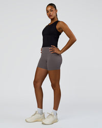 Woman wearing Bend Performance Tank - Black | Model:Rosie | Size:S