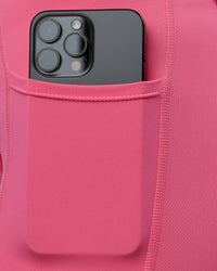 Woman wearing Challenger 3" Lined Performance Shorts in Pink Lemonade | Size:S