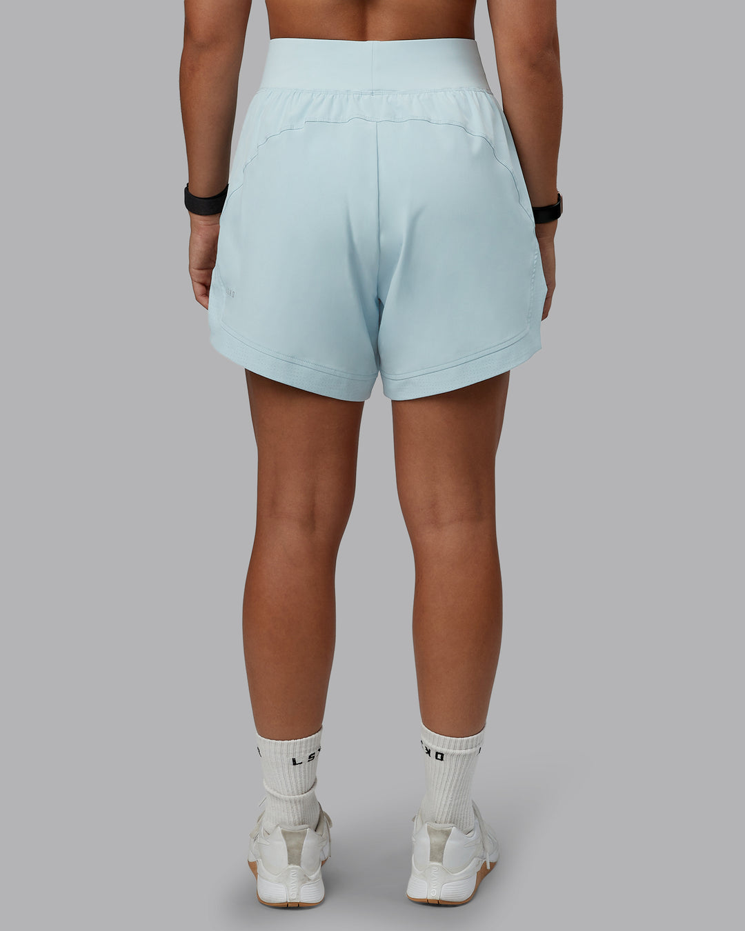 Woman wearing Challenger 5&quot; Lined Performance Short in Skyride | Size:S | Model:Tylah