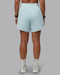 Woman wearing Challenger 5" Lined Performance Short in Skyride | Size:S | Model:Tylah