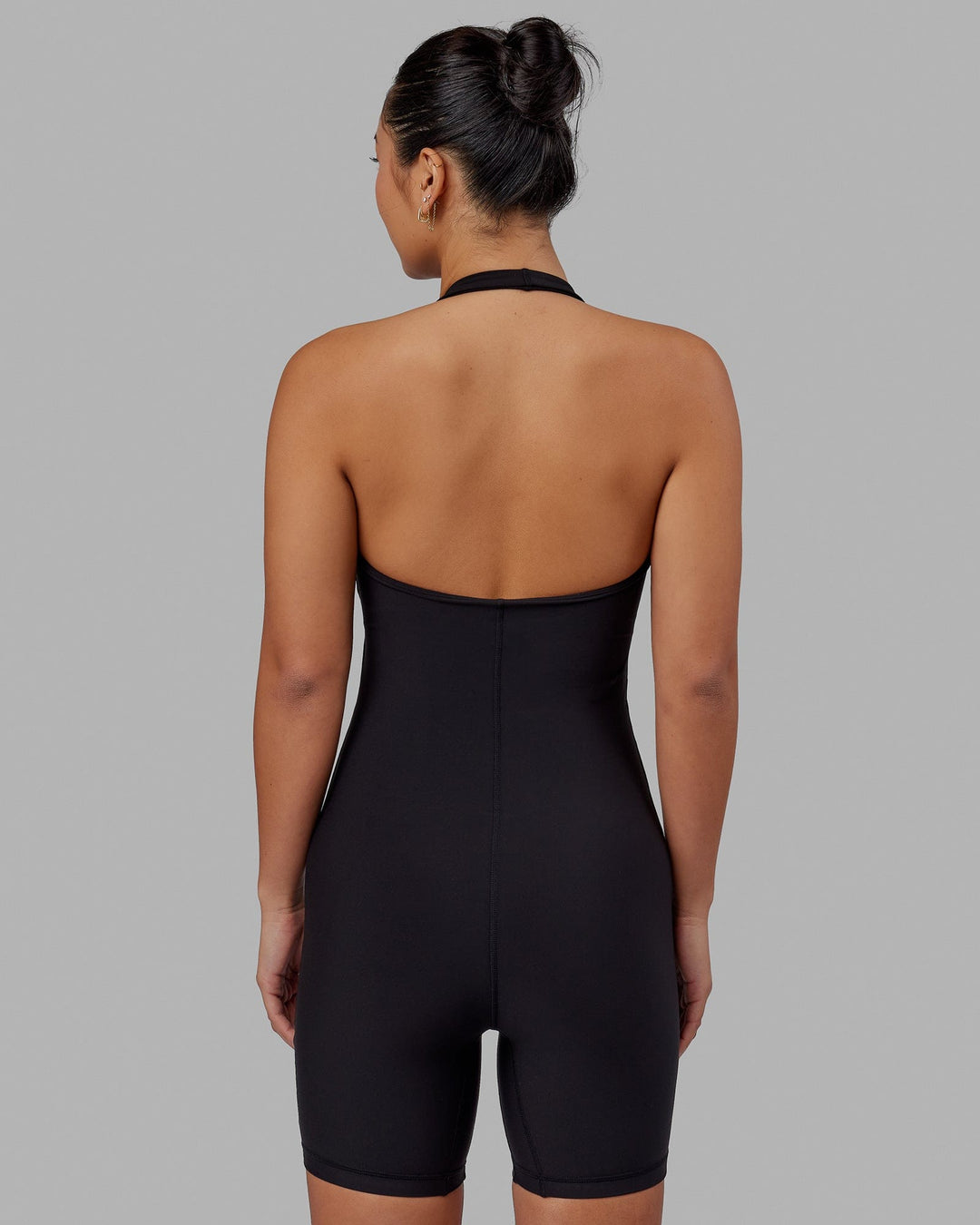Woman wearing Challenger Bodysuit - Black