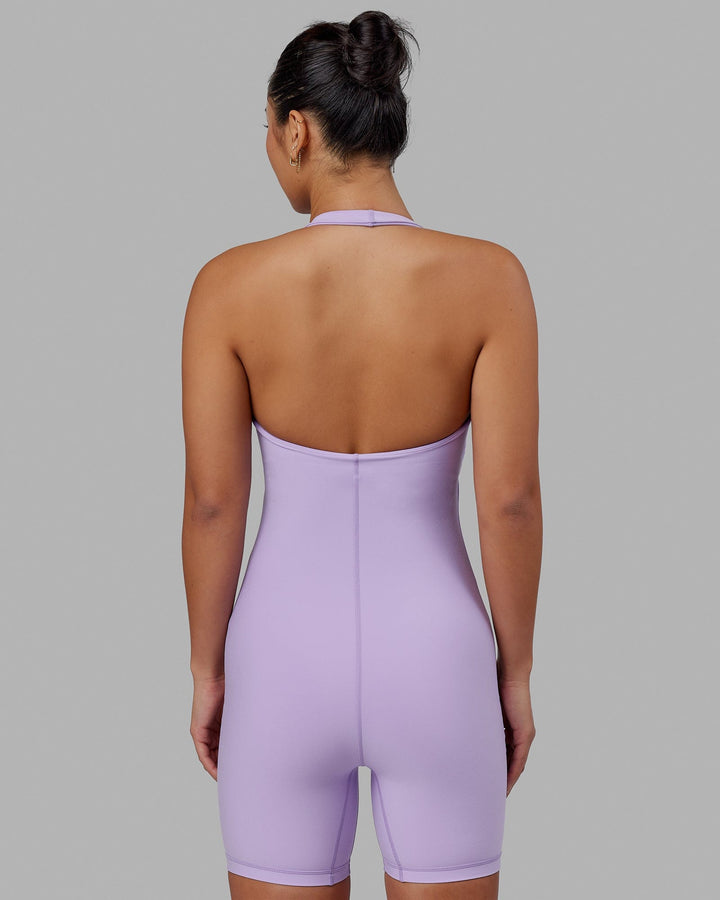 Woman wearing Challenger Bodysuit - Pale Lilac