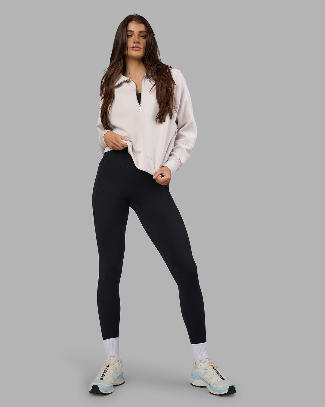 Elevate SoftTouch 1/2 Zip Sweater Clay-Clay LSKD