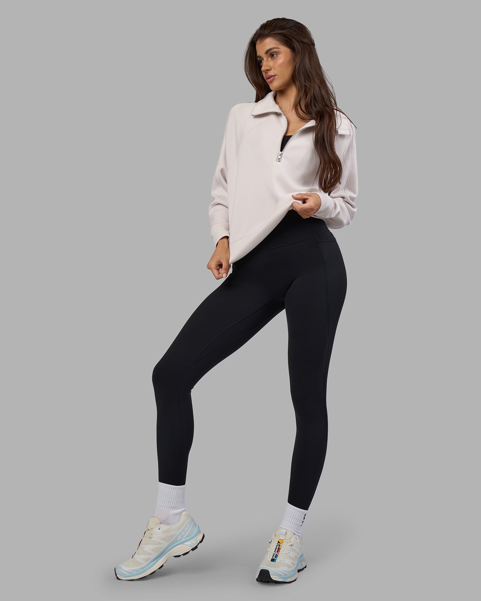 Elevate SoftTouch 1/2 Zip Sweater - Clay-Clay | LSKD