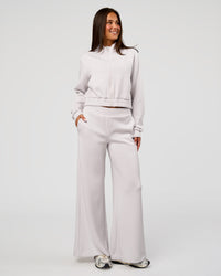 Woman wearing Elevate SoftTouch Cropped Full Zip Jacket - Clay | Model:Bianca | Size:S