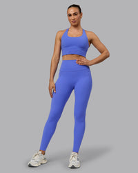 Woman wearing Elixir Ultra High-Rise Full Length Legging Pockets - Baja Blue