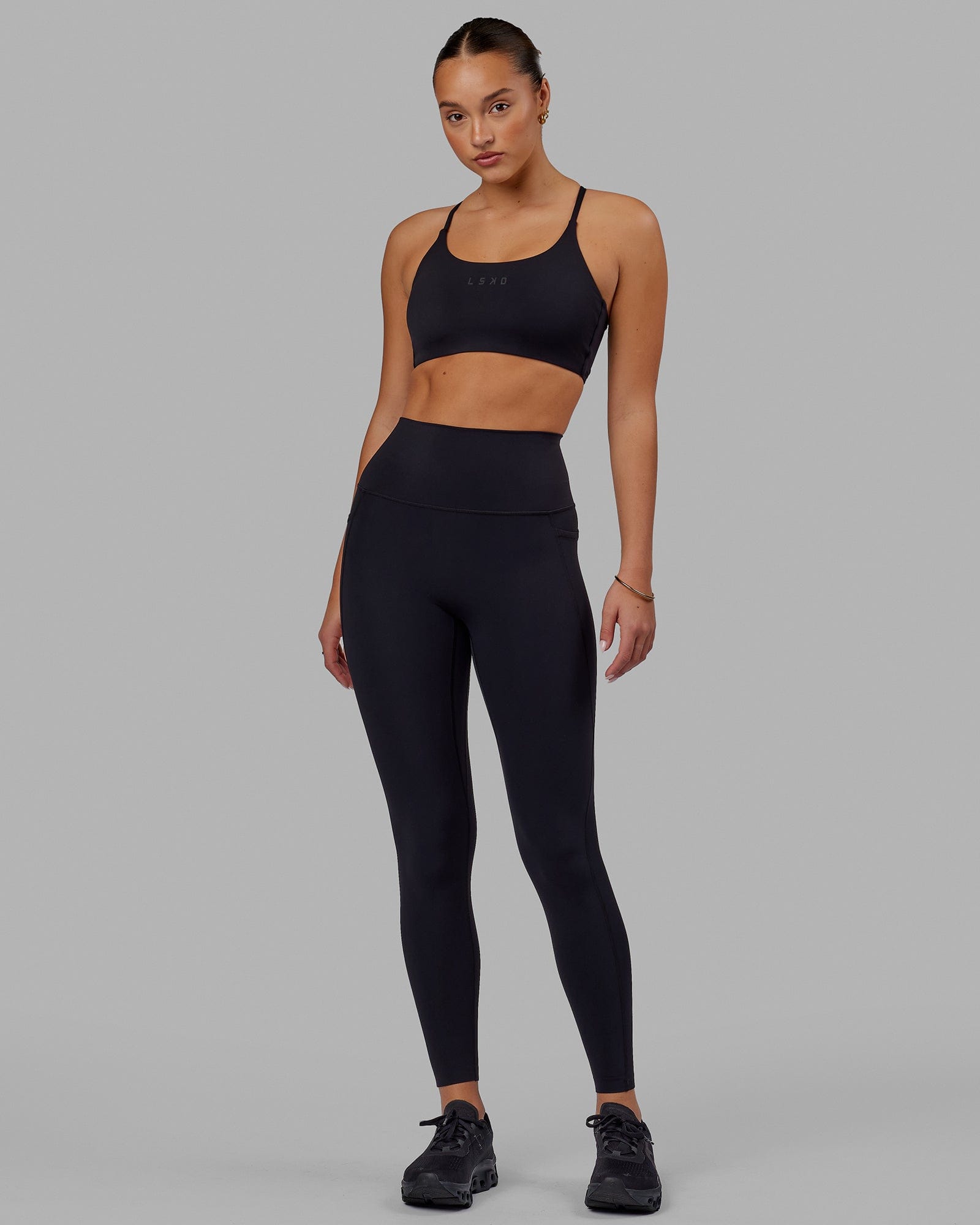 Buy Desol 25”/28” Yoga Leggings with Inner/Side Pockets for Women, High  Waisted Workout Pants, Tummy Control Butt Lifting, B1-black 28