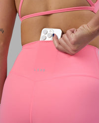 Woman wearing Elixir Ultra High-Rise 4" Short - Candy Pink | Model:Phoebe | Size:S