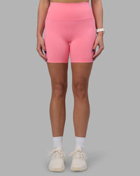 Woman wearing Elixir Ultra High-Rise 6" Short - Candy Pink | Model:Phoebe | Size:S
