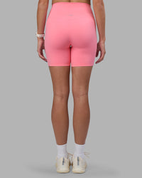 Woman wearing Elixir Ultra High-Rise 6" Short - Candy Pink | Model:Phoebe | Size:S
