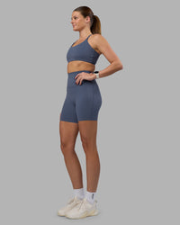 Woman wearing Elixir Ultra High-Rise 6" Short - Night Shadow | Model:Phoebe | Size:S