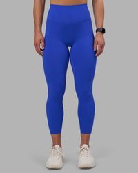 Woman wearing Elixir Ultra High-Rise 7/8 Legging - Power Cobalt | Model:Keisha | Size:S