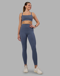 Woman wearing Elixir Ultra High-Rise Full Length Legging - Night Shadow | Model:Phoebe | Size:S