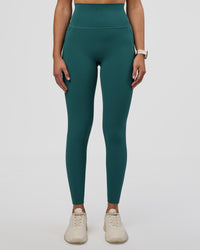 Woman wearing Elixir Ultra High-Rise Full Length Legging Pockets - Transformative Teal | Model:Myrte | Size:S