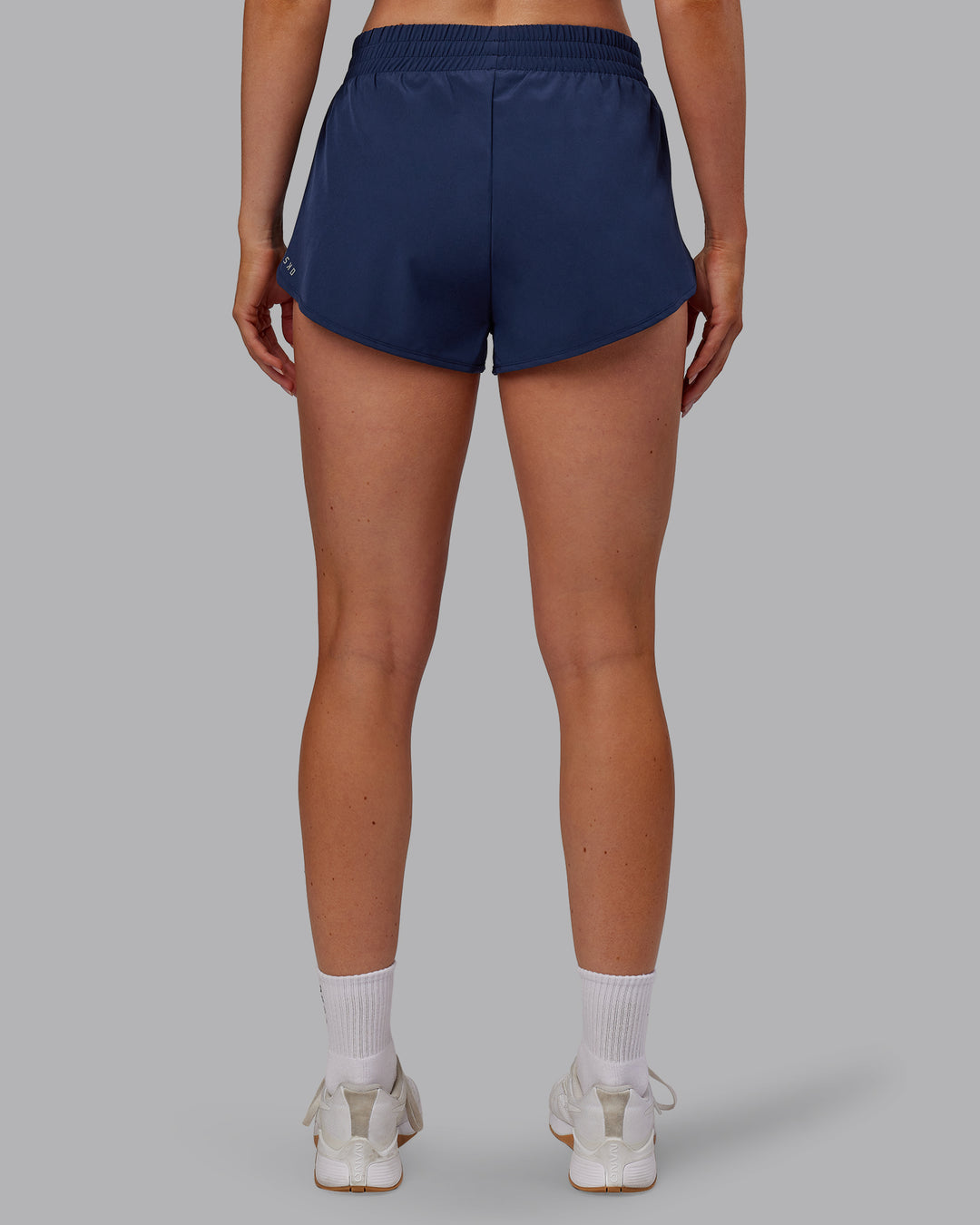 Woman wearing Energy 1.8&quot; Training Short - Future Navy | Model:Paris | Size:S