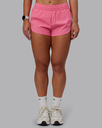Woman wearing Energy 1.8" Training Short - Pink Lemonade | Model:Lyss | Size:S