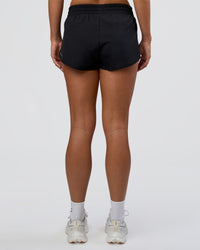 Woman wearing Energy 1.8" Training Short - Black | Model:Amity | Size:S