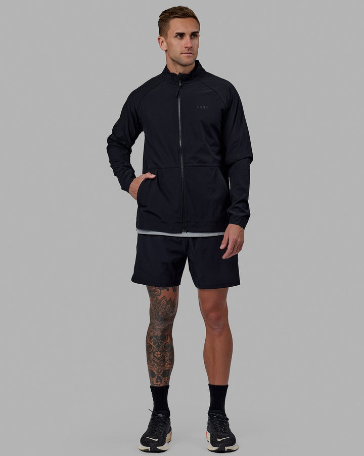Man wearing Energy Stretch Performance Jacket - Black