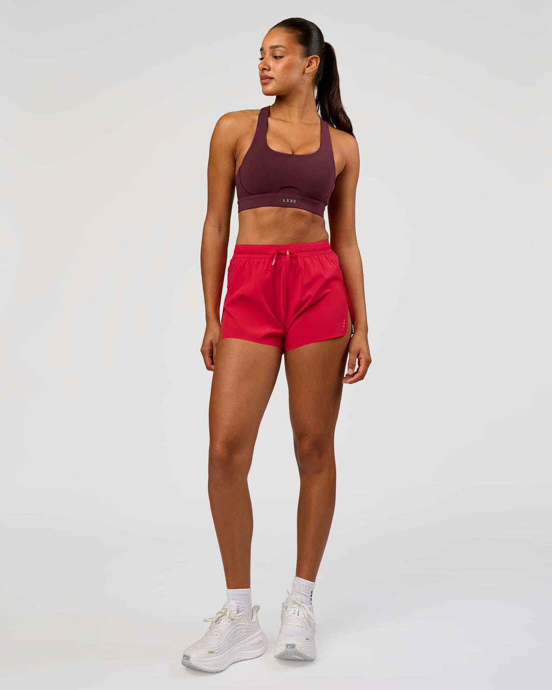 Fast-Track Sports Bra - Cherry Lacquer