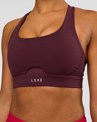 Fast-Track Sports Bra - Cherry Lacquer