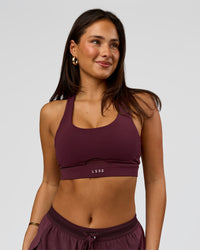 Fast-Track Sports Bra - Cherry Lacquer