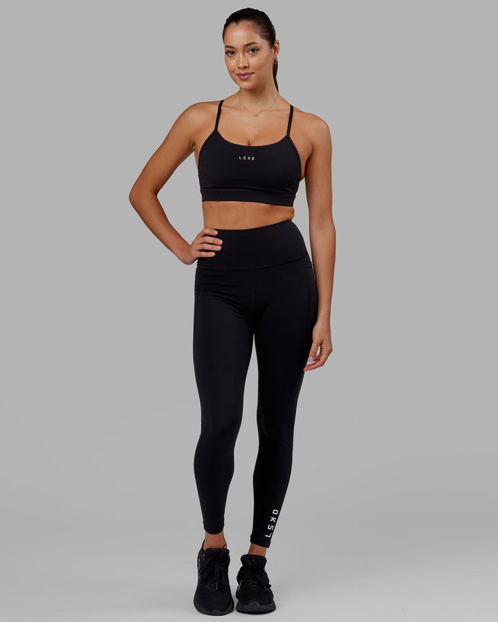 Woman wearing Flux Full Length Tight - Black