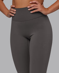 Woman wearing Fusion Ultra High-Rise 7/8 Legging - Dark Storm | Model:Hannah | Size:S