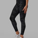 Woman wearing Fusion Full Length Tight - Black-Camo