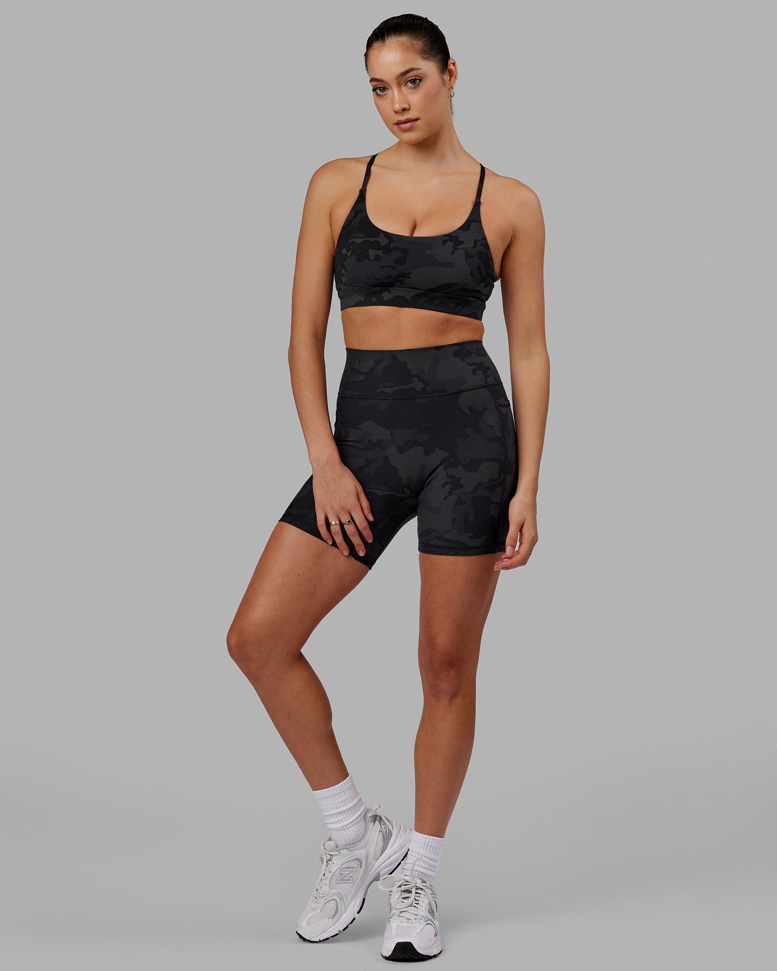 Grey camo on sale biker shorts