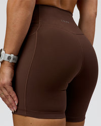 CF Fusion Ultra High-Rise 6" Short Pockets - Hot Chocolate