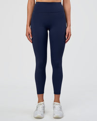 Woman wearing Fusion Ultra High-Rise 7/8 Legging - Future Navy | Model:Evie | Size:S