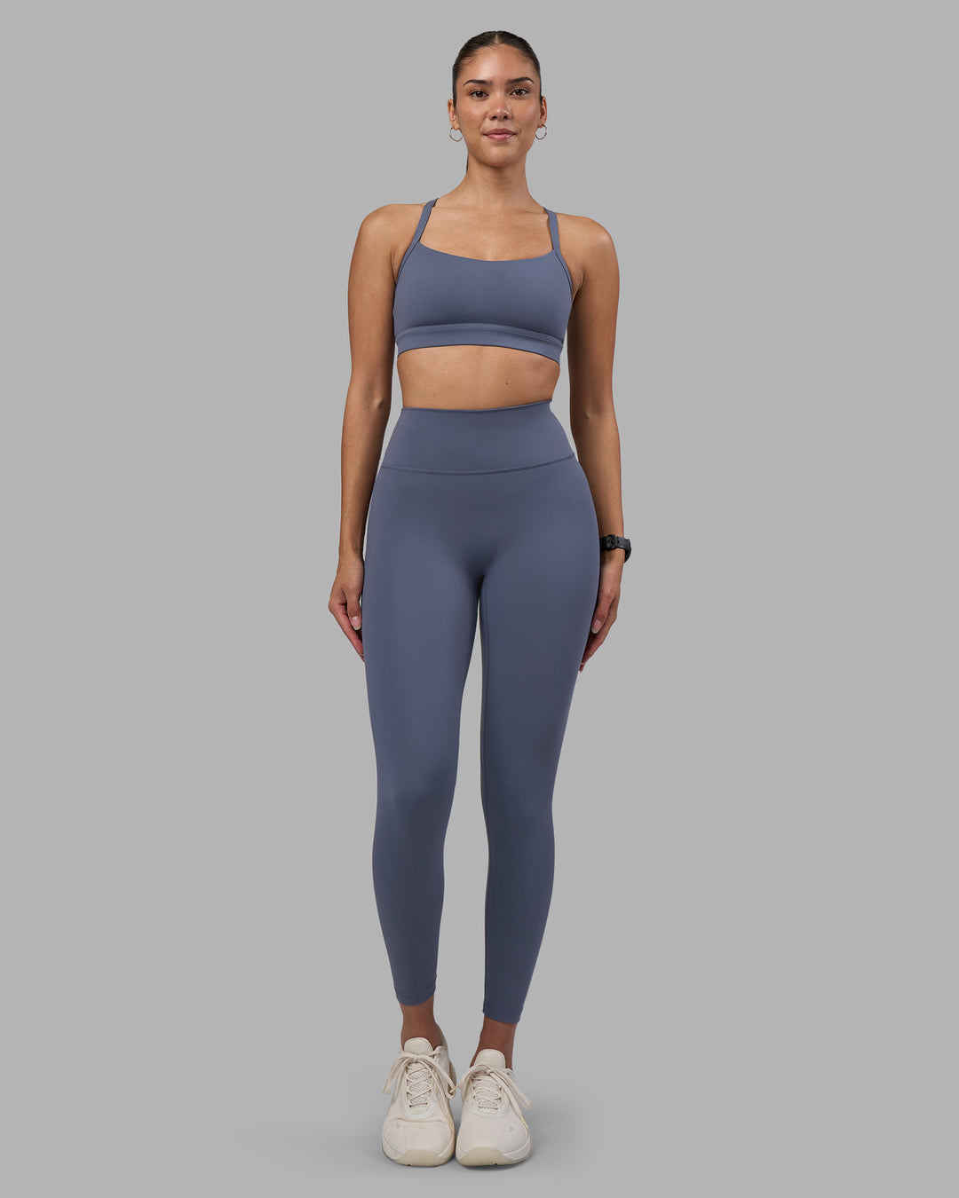 Woman wearing Fusion Ultra High-Rise 7/8 Legging - Night Shadow | Model:Rhiley | Size:S