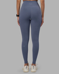 Woman wearing Fusion Ultra High-Rise Full Length Legging - Night Shadow | Model:Rhiley | Size:S